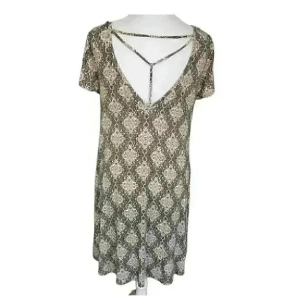 Mine Britton Floral Short Sleeve Shift Dress S - Picture 5 of 8